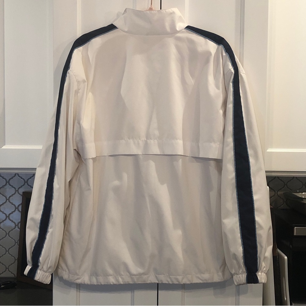 Ativa Men’s White Blue Lightweight Full Zip Jacket Golf Outdoors Large - Picture 2 of 11